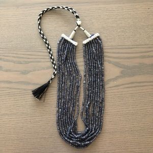 Multi strand beaded necklace